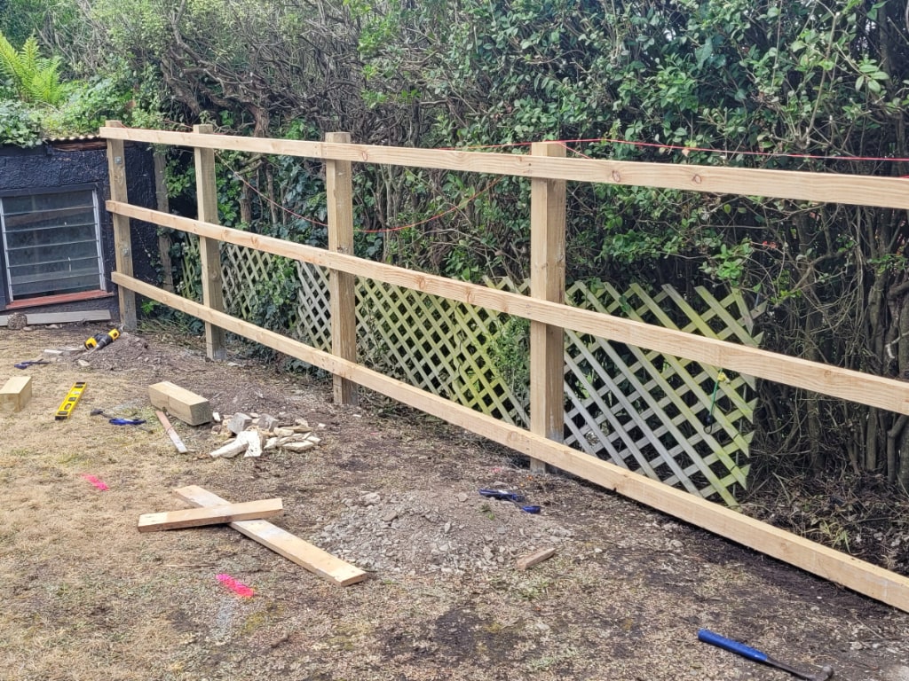 Boundary fence in Dunedin