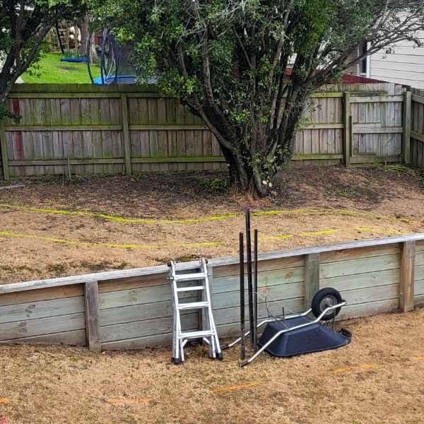 Retaining wall construction in Dunedin