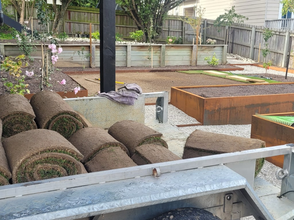 Ready lawn installation in Dunedin