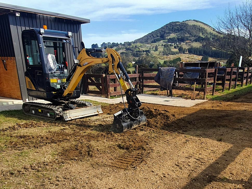 Yard clearance on a lifestyle block in Dunedin